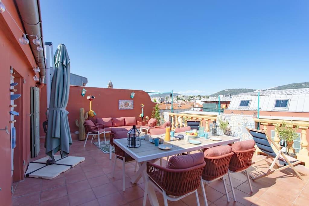 #48 Suite Jean Top Floor Terrace 5Min Walk Sea Ac Ница Екстериор снимка