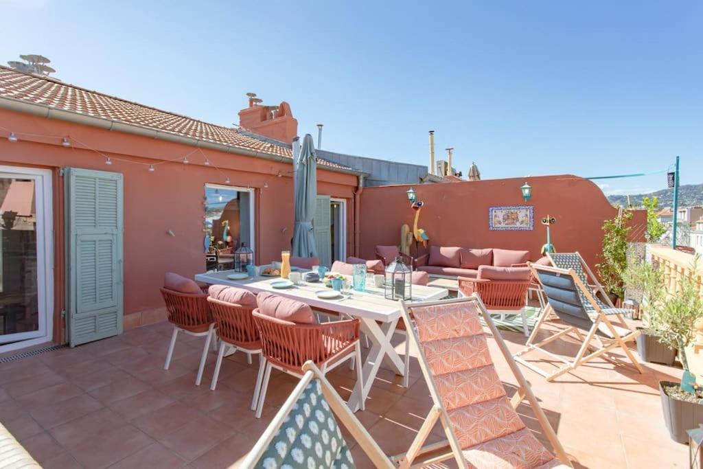 #48 Suite Jean Top Floor Terrace 5Min Walk Sea Ac Ница Екстериор снимка
