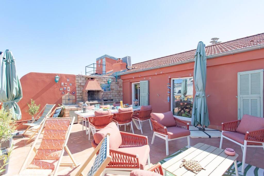 #48 Suite Jean Top Floor Terrace 5Min Walk Sea Ac Ница Екстериор снимка