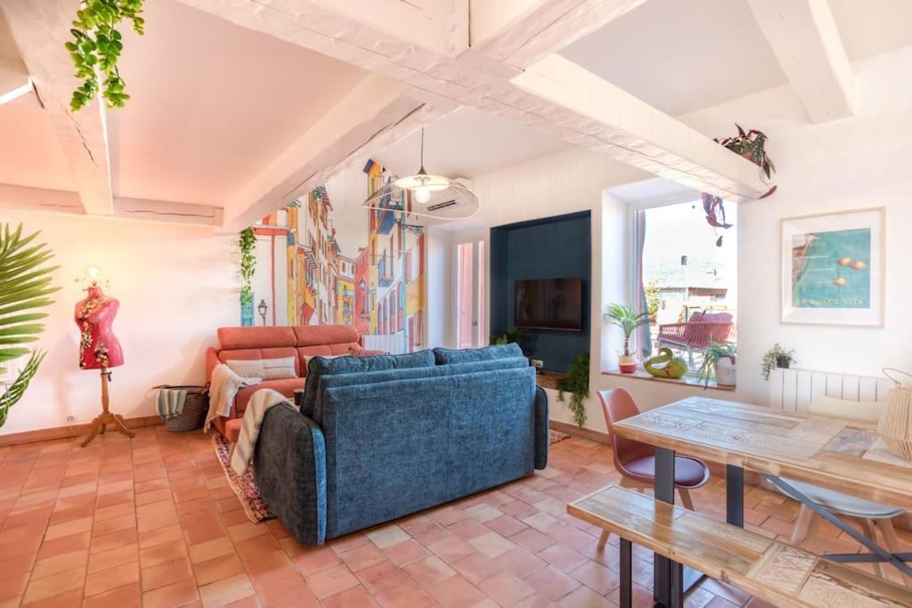 #48 Suite Jean Top Floor Terrace 5Min Walk Sea Ac Ница Екстериор снимка